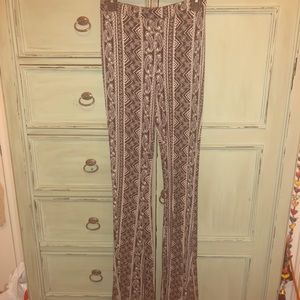 LA Hearts Boho Print Bell Bottoms